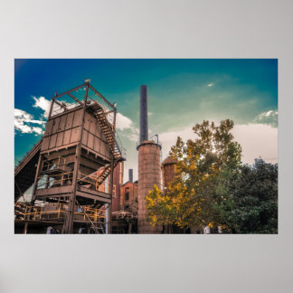Póster Birmingham Sloss Furnace