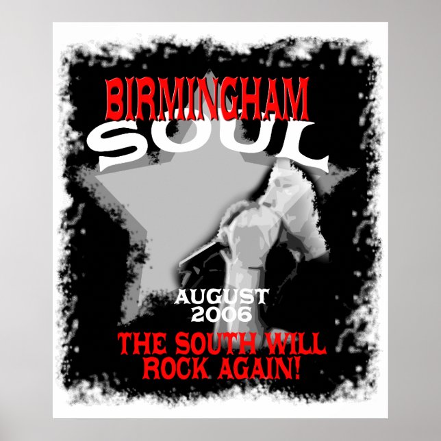 Póster Birmingham Soul: ¡El Sur Volverá A Rock! (Frente)