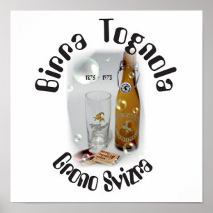 Póster Birra Tognola Grono Svizra Poster
