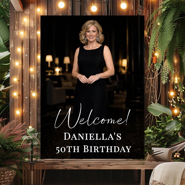 Póster Birthday party photo elegant welcome (Subido por el creador)