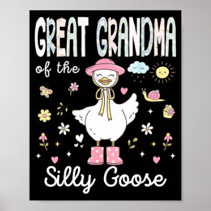 Póster Bisabuela de la niña tonta del primer cumpleaños