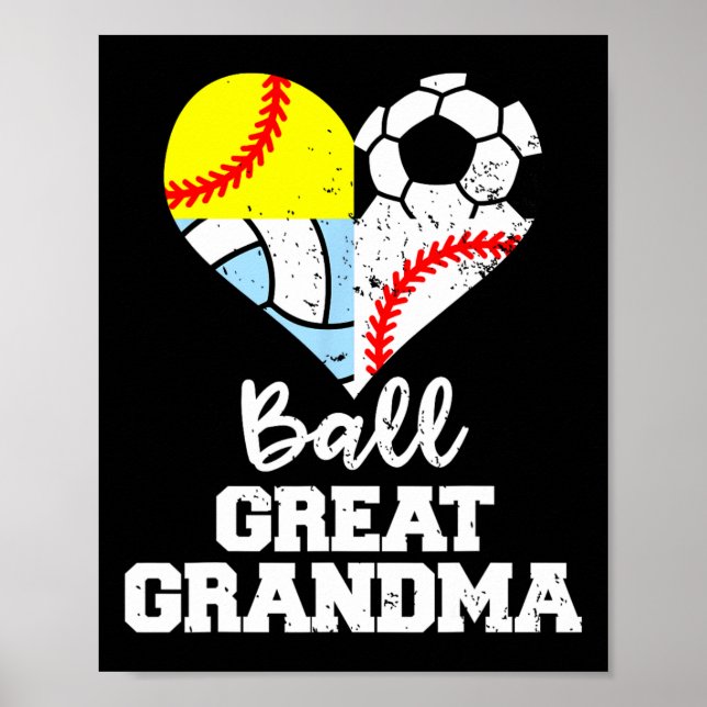 Póster Bisabuela Ll Fútbol Vender Softll Voleibol Ll  (Frente)