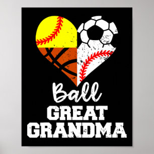 Póster Bisabuela Ll Fútbol Vender Suave Ll Boceto Ll