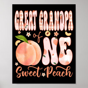 Póster Bisabuelo de One Sweet Peach cumpleañera por prime