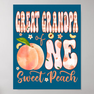 Póster Bisabuelo de una dulce melocotón niña de cumpleaño