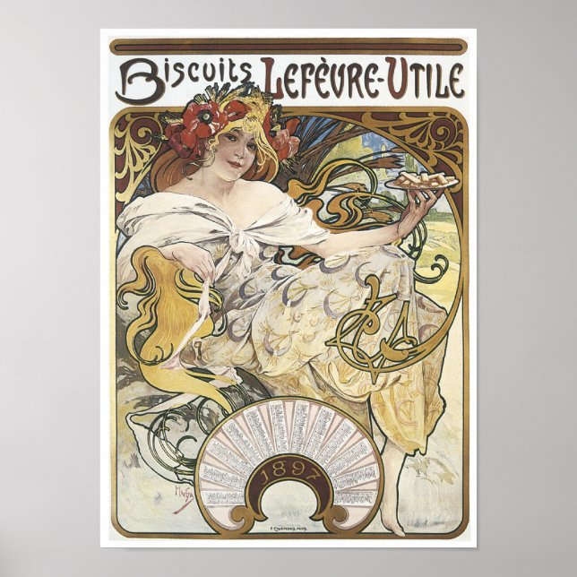 Póster Biscuits Lefeure-1897 (Frente)