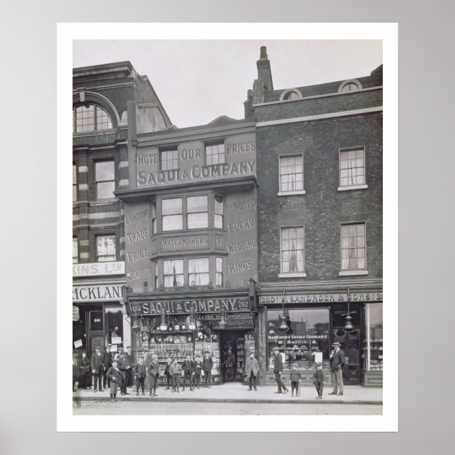 Póster Bishopsgate, de 'Históricos edificios londinenses' (Frente)