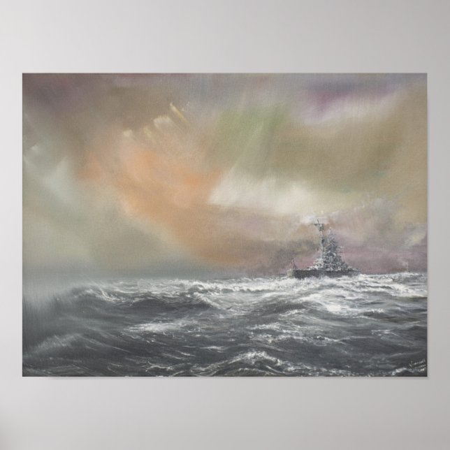 Póster Bismarck señala Prinz Eugen 0959hrs 24 may (Frente)