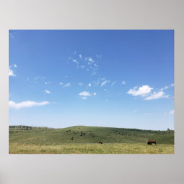 Póster Bison Herd, Parque Estatal Custer, Dakota del Sur