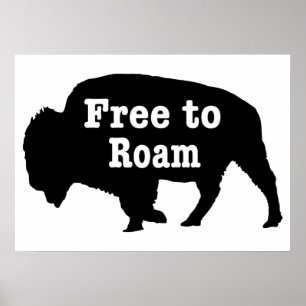 Póster Bison Libre para Vagar