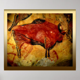 Póster Bisonte 3 de Altamira