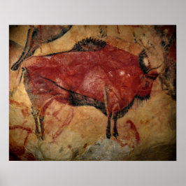 Póster Bisonte femenino en Altamira