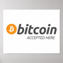 Bitcoin BTC aceptado aquí | POSTER