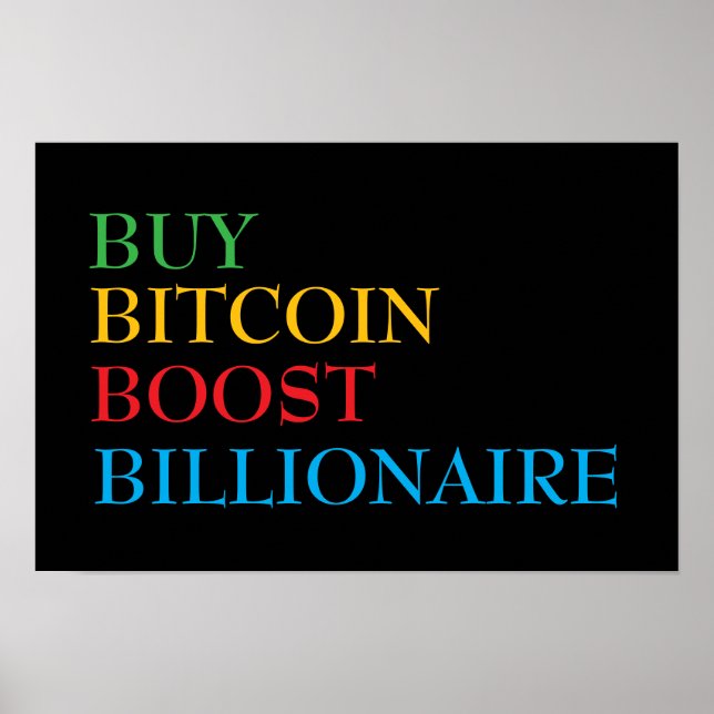 Póster Bitcoin Cripto (Frente)