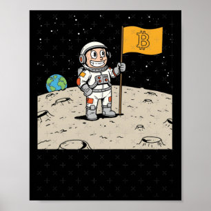 Póster Bitcoin Digital Currency Y Blockchain Technology