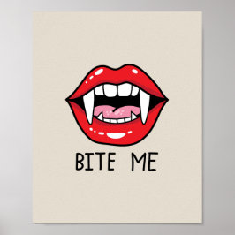 Póster Bite me
