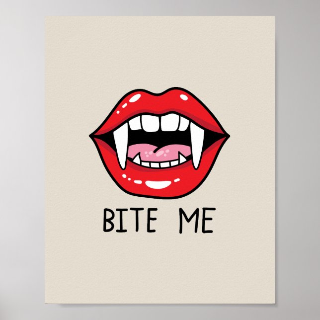 Póster Bite me  (Frente)