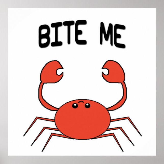 PÓSTER BITE ME CRAB POSTER (Frente)