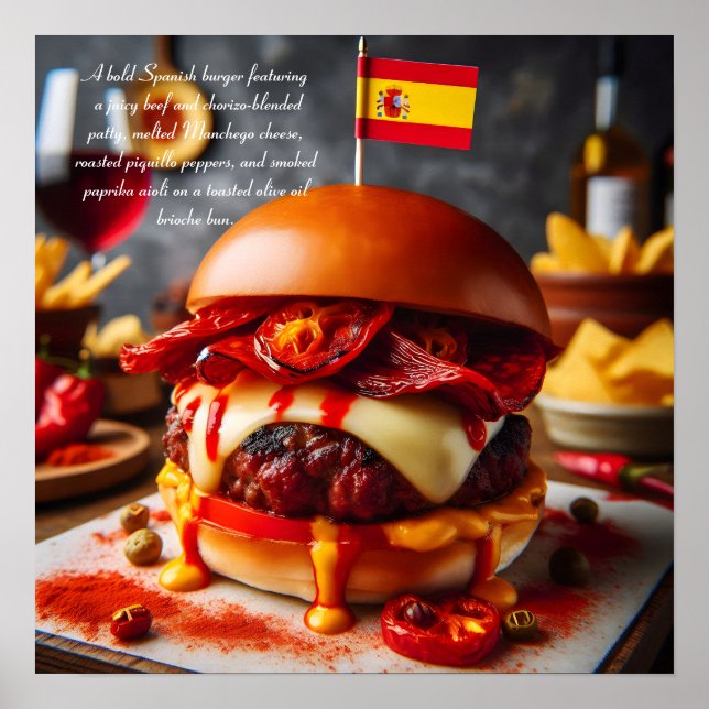 Póster Bites de Barcelona: Campeón de Chorizo (Frente)
