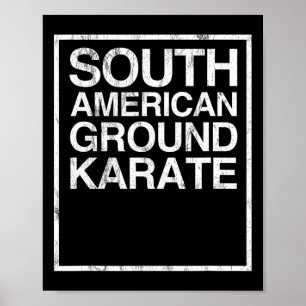 Póster Bjj Brasileño Jiu Jitsu Sudamericano Kara