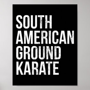 Póster Bjj Brasileño Jiu Jitsu Sudamericano Kara