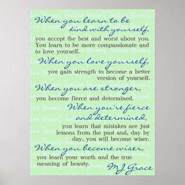 Póster BK2YS | "Te amo primero" (Frente)