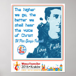 PÓSTER BL PIER GIORGIO FRASSATI DÍA MUNDIAL DE LA JUVENTU