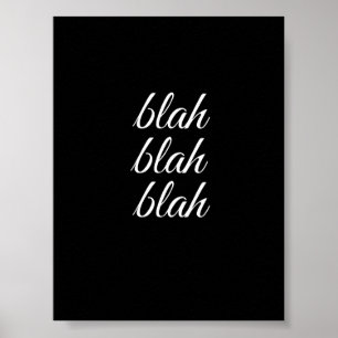 Póster bla bla bla -