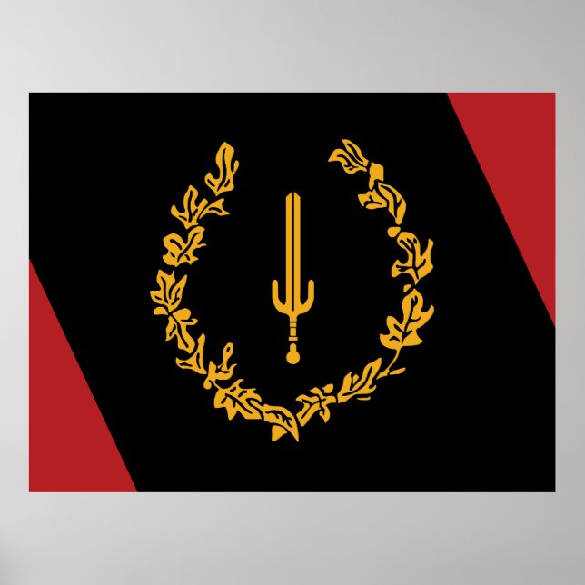 Póster Black American Heritage Flag  (Frente)