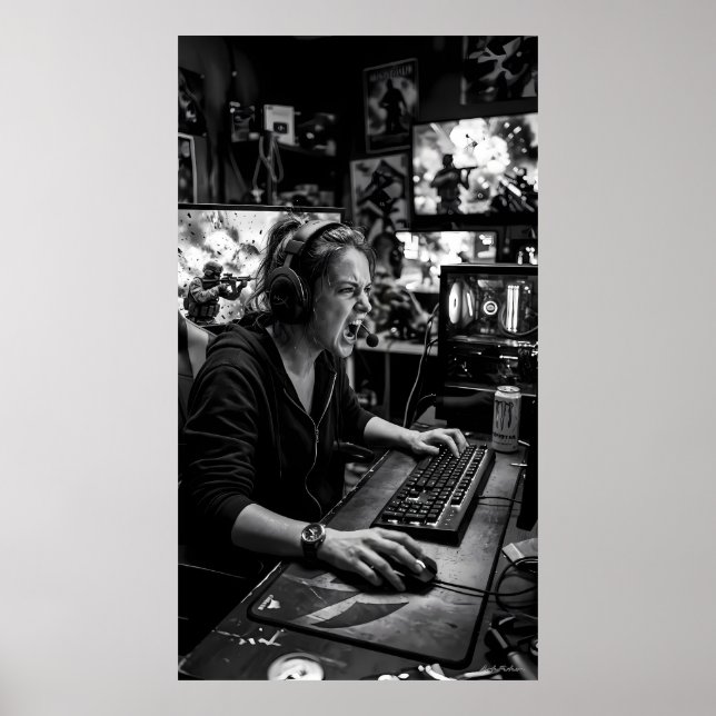 Póster Black and White Battle Station Instruction Poster (Frente)