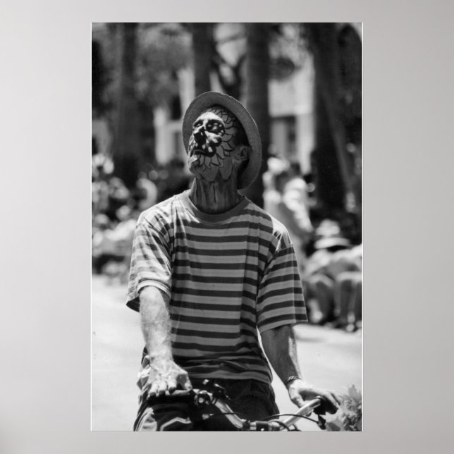 Póster black and white clown (Frente)