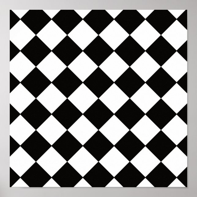 Póster Black and white pattern (Frente)