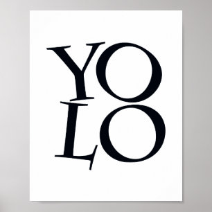 Póster Black and White Scandi typographic Inspirational