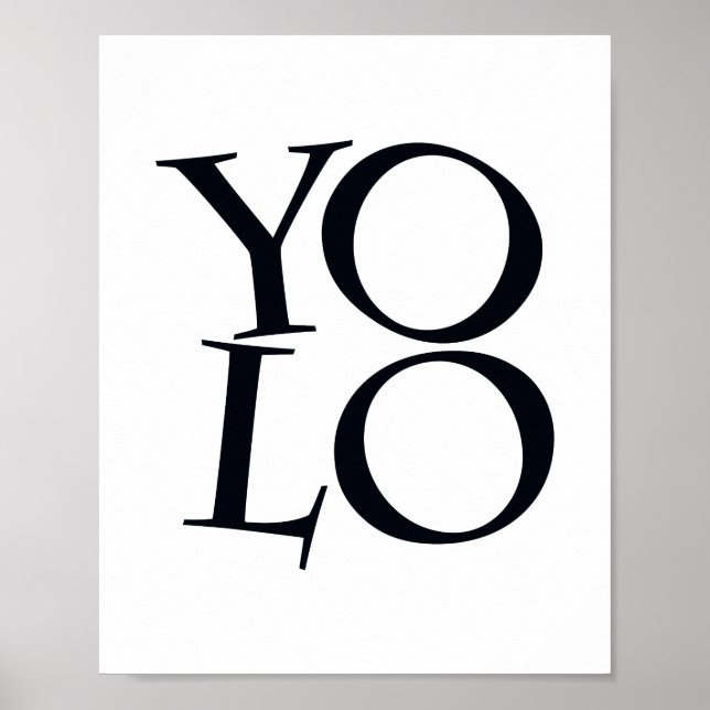 Póster Black and White Scandi typographic Inspirational (Frente)