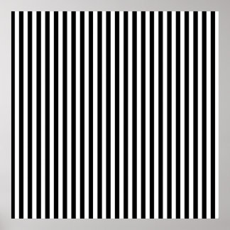 Póster Black and White Stripes; Striped