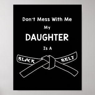 Póster Black Belt Karate Comt Hapkido Artes Marciales
