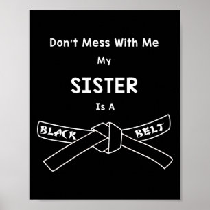Póster Black Belt Karate Comt Hapkido Artes Marciales