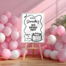 Póster Black Bow atando su Rótulo de los 20 años