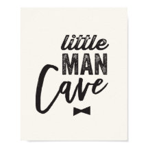 Black Bow Tie Little Man Cave Boy Nursera Art