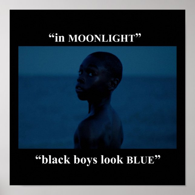 Póster black boys look blue (Frente)