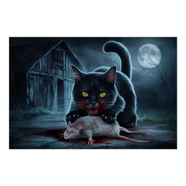 Poster Black Cat and Rat (Anverso)