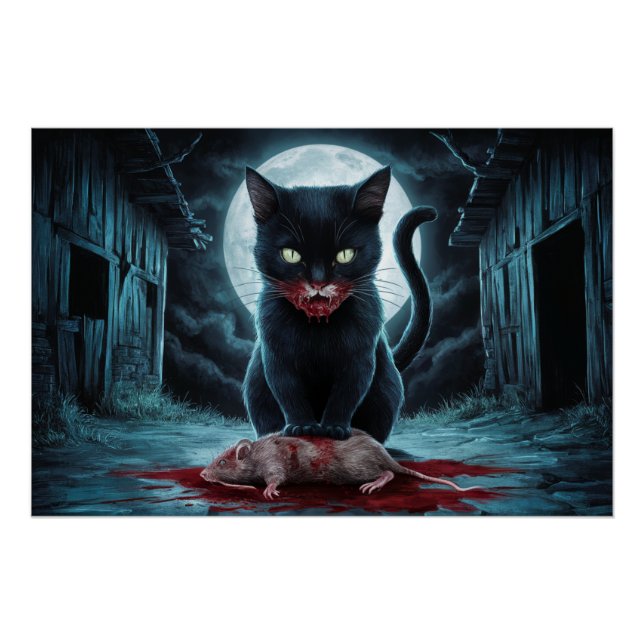 Poster Black Cat and Rat 02 (Anverso)