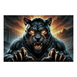 Poster Black Cat and Rat 11 D
