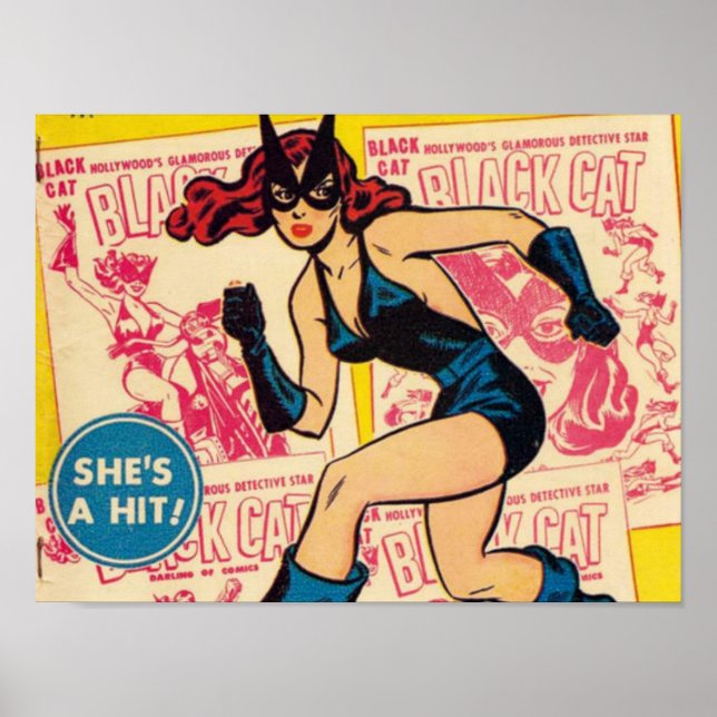 Póster Black Cat, Ella es un éxito (Frente)
