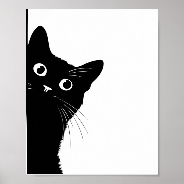 Póster Black Cat Side Look Poster for Cate Lovers (Frente)