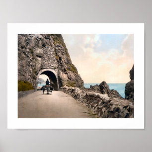 Póster Black Cave Tunnel, County Antrim, Ireland