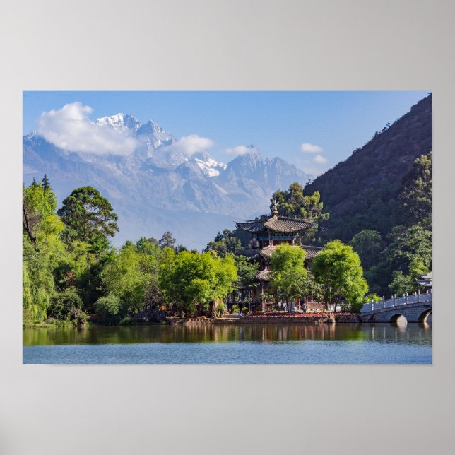 Póster Black Dragon Pool - Yunnan, China (Frente)
