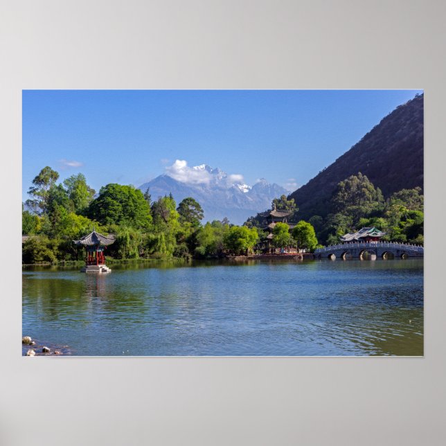 Póster Black Dragon Pool - Yunnan, China (Frente)