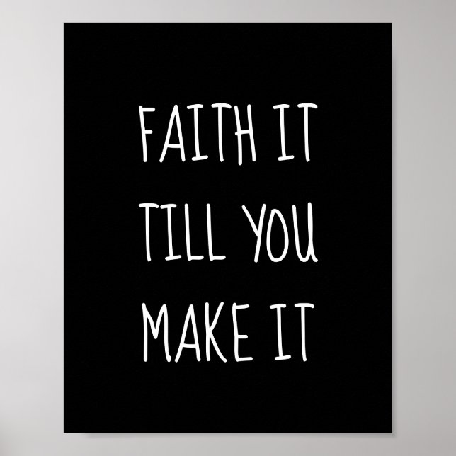 Póster Black Faith It Poster (Frente)