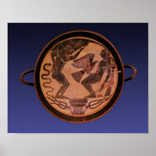 Póster Black figure kylix